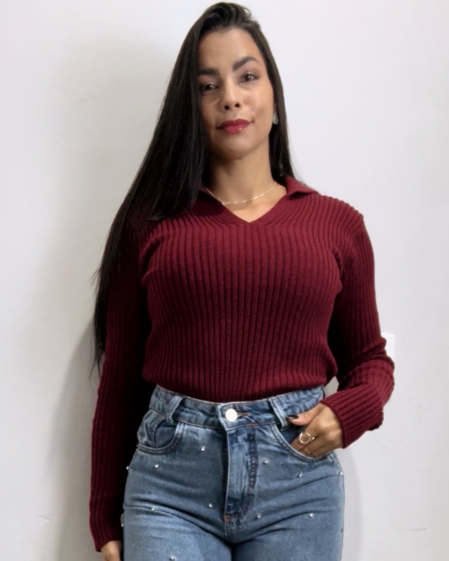 BLUSA MODAL GOLA POLO