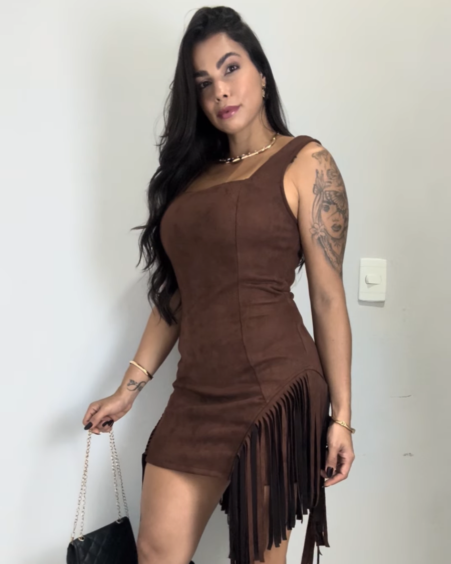 VESTIDO FRANJAS