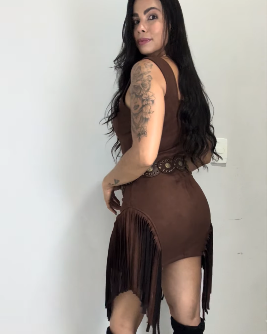 VESTIDO FRANJAS