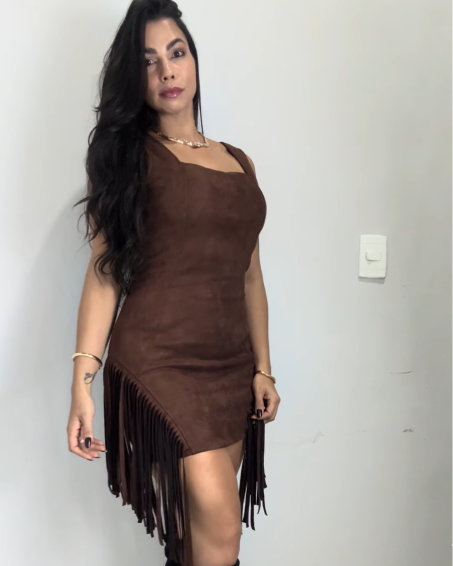 VESTIDO FRANJAS